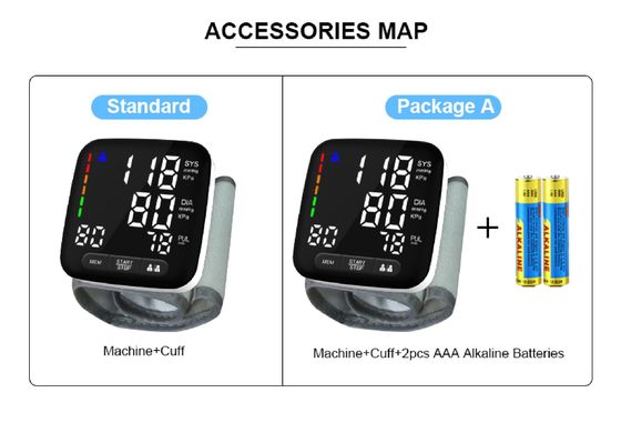 Sfigmomanometro portatile di salute del monitor di pressione sanguigna del polso di Digital accurato