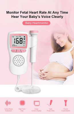 Il doppler portatile controlla il monitor fetale di battito cardiaco del bambino della macchina di doppler per le donne incinte