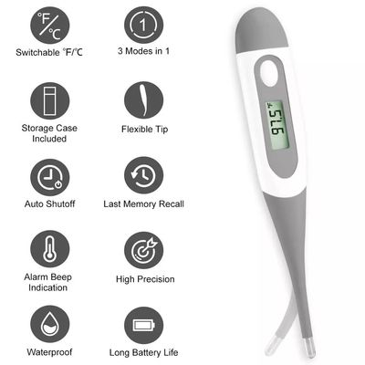 Termometro di Digital adulto di febbre sotto le ascelle dell'ascella della prova del bambino del bambino rettale orale portatile del bambino