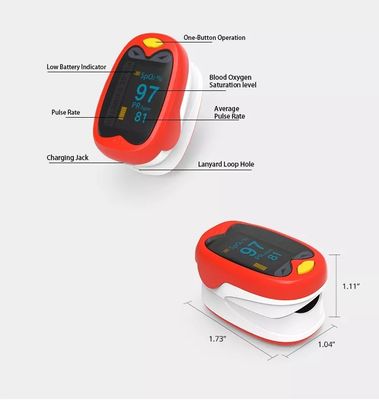 Il bambino portatile di OLED scherza l'ossimetro ricaricabile di impulso della punta delle dita degli ossimetri neonatali di impulso