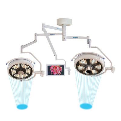 La lampada chirurgica della testa del soffitto del doppio del LED ha condotto le lampade mediche della lampada capa chirurgica leggera