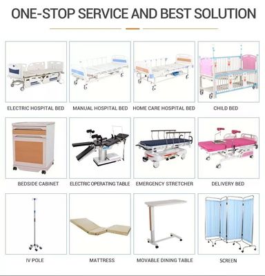 Letto di ospedale manuale multifunzionale di professione d'infermiera di Homecare con la toilette