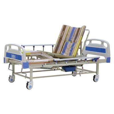 Letto di ospedale manuale multifunzionale di professione d'infermiera di Homecare con la toilette