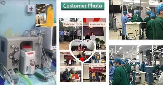 Tipo macchina del carrello di due vaporizzatori di anestesia con un misuratore di portata meccanico di 5 metropolitane