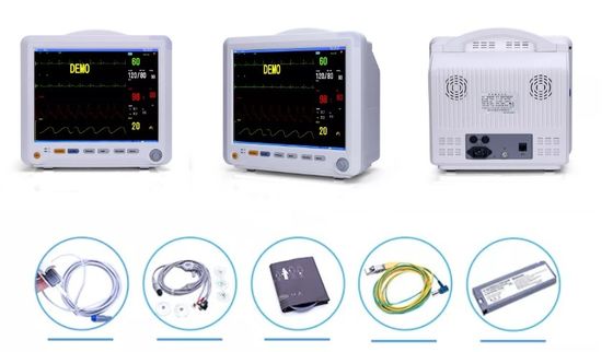 Multi monitor di parametro ICU di Multiparameter del monitor a 12 pollici del monitor paziente ETCO2 SPO2 ECG