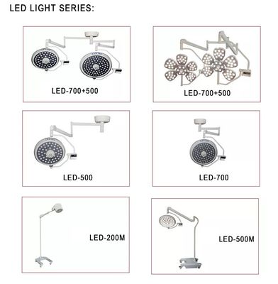 La forma leggera chirurgica del fiore del LED ha condotto la lampada di funzionamento Shadowless della doppia cupola leggera dell'operazione
