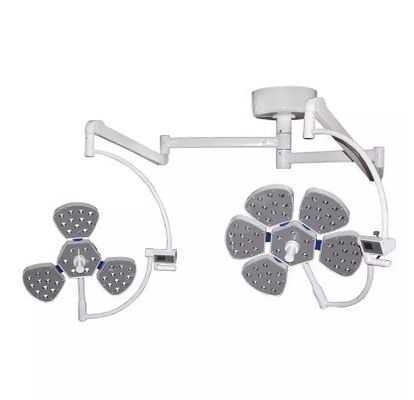 La forma leggera chirurgica del fiore del LED ha condotto la lampada di funzionamento Shadowless della doppia cupola leggera dell'operazione