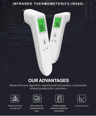 Del CE di febbre della testa di temperatura della fronte di Digital del corpo del termometro contatto infrarosso non