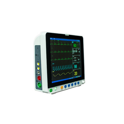 Lato del letto medico Nibp SPO2 Ecg di Multiparameter a 15 pollici ICU di Vital Signs Patient Monitor
