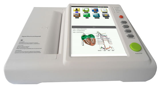 12 iso del CE portatile della macchina del metallo ECG dell'elettrocardiografo di Digital di Manica