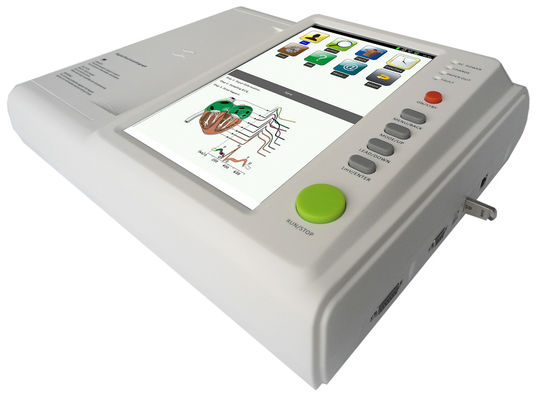 12 iso del CE portatile della macchina del metallo ECG dell'elettrocardiografo di Digital di Manica
