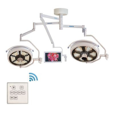La lampada chirurgica della testa del soffitto del doppio del LED ha condotto le lampade mediche della lampada capa chirurgica leggera